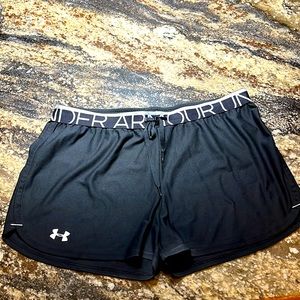 Women’s Black Under Armour Loose Fit Shorts